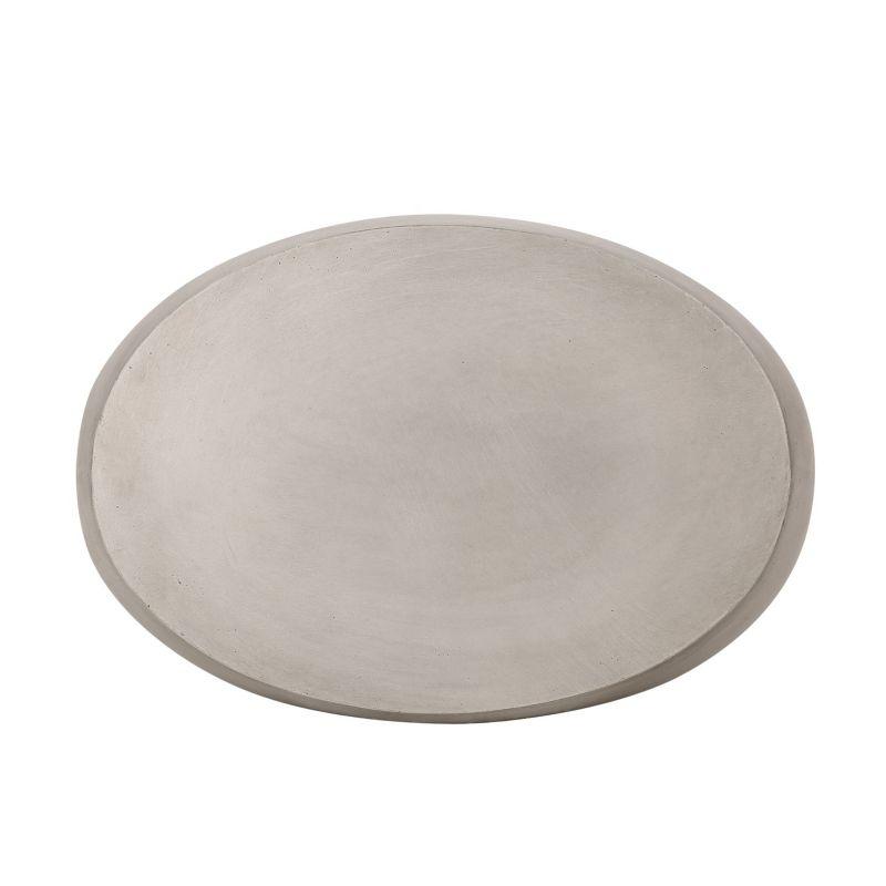 Christopher Knight Home Edmonton Patio Stone Side Table Light Gray