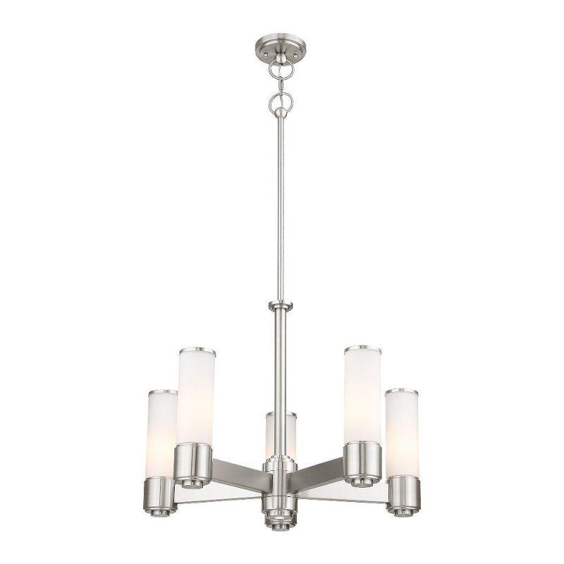 Livex Lighting Weston 5 - Light Chandelier in  Brushed Nickel