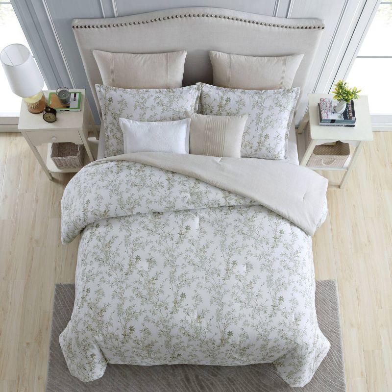 Full White Cotton Reversible Comforter Sham Set