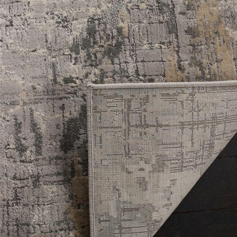 Meadow 100 MDW178 Power Loomed Indoor Area Rug - Grey - 4'x6' - Safavieh