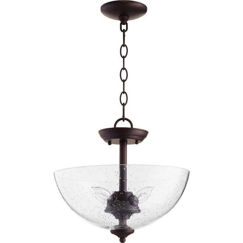 Quorum Lighting 4 - Light Pendant in  Oiled Bronze