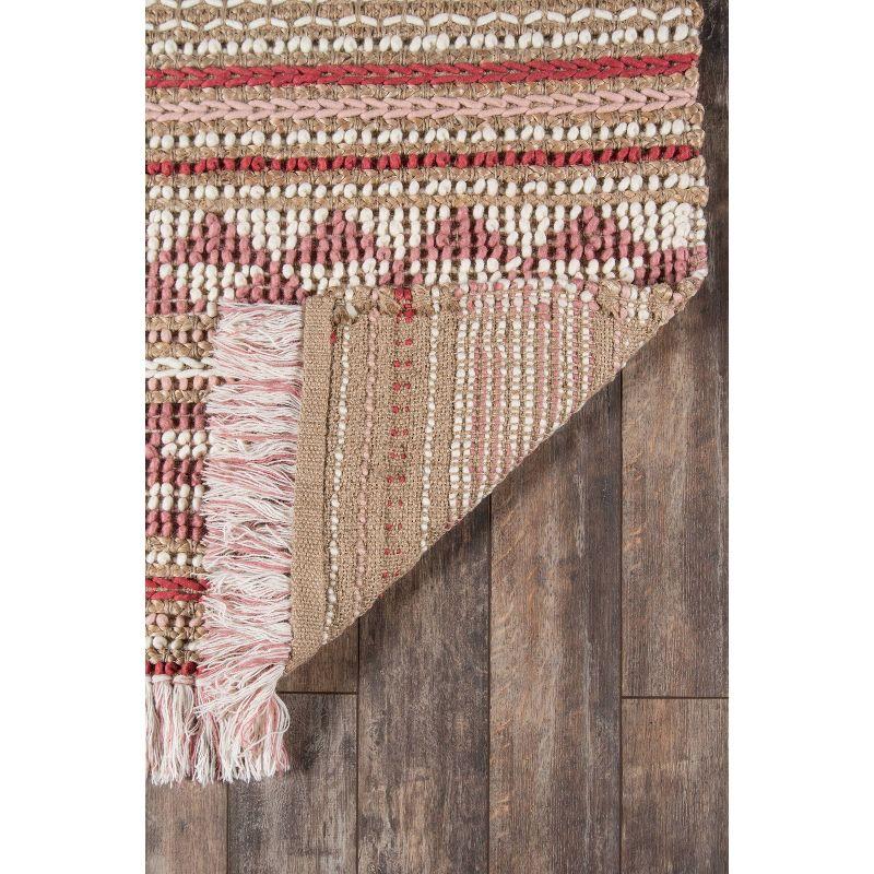 Momeni Esme Thread Striped Handwoven Rug Pink