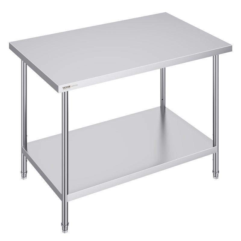 Prep & Savour Demnan Metal Top Workbench