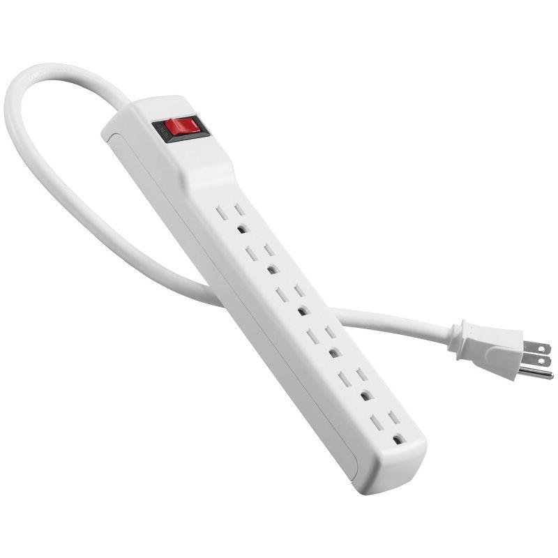 Belkin® 6-Outlet Surge Protectors, 2 pk in White