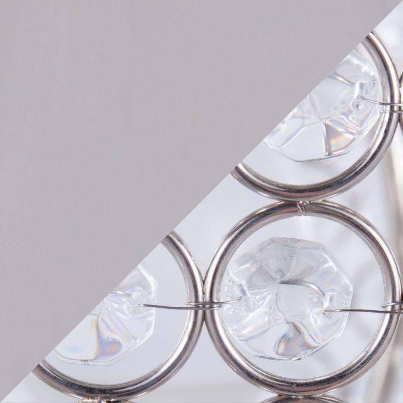LumiSource (Set of 2) Ashland 27" Contemporary Table Lamps Polished Nickel with Round Clear K9 Crystal Beads from Grandview Gallery: UL Listed