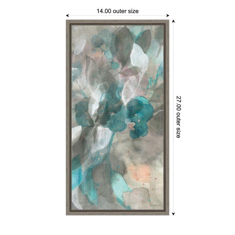 Amanti Art Abstract Nature III by Danhui Nai Canvas Wall Art Print Framed 14 x 27-in.