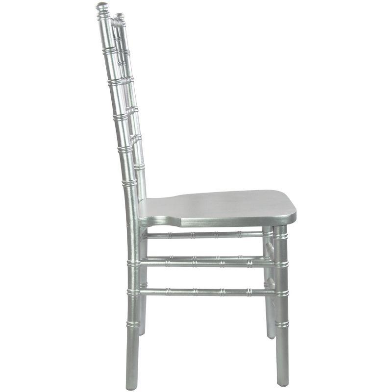 Gray Hardwood Chiavari Chair with Steel Reinforcement