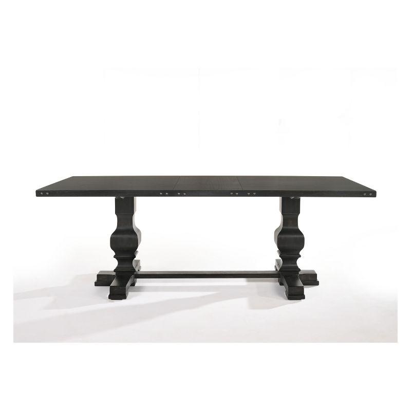 Morland Dining Table Vintage Black - Acme Furniture: Rectangular, Non-Extension, Seats 6