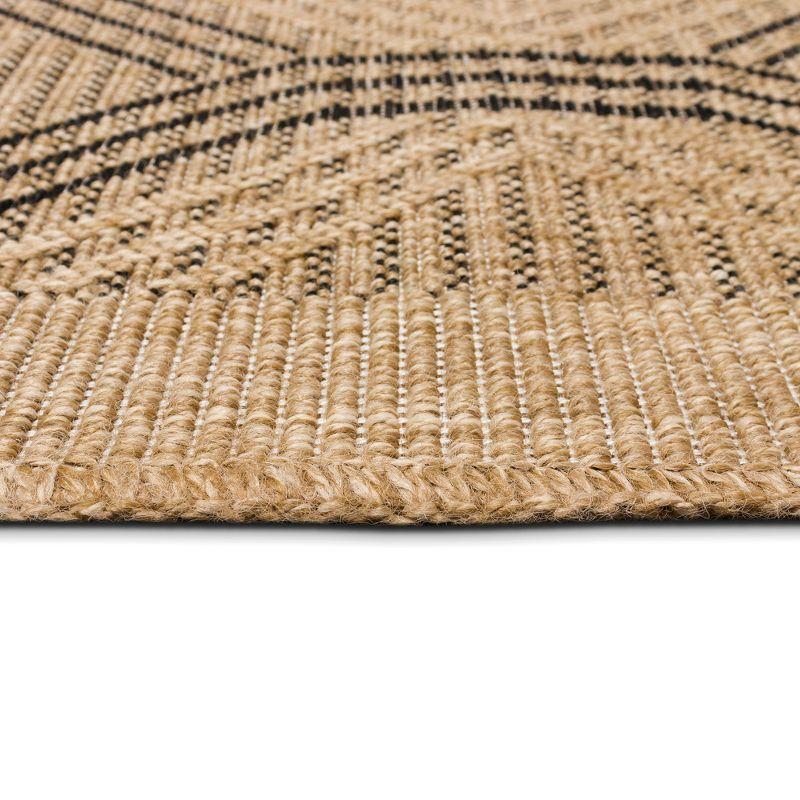Liora Manne Sahara Links Indoor/Outdoor Rug Natural 7'10" Square