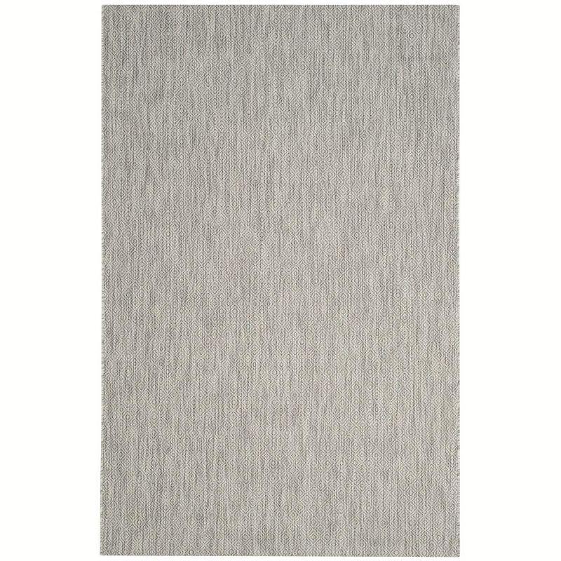 Delano Monochrome Gray Synthetic 6'7" x 9'6" Indoor/Outdoor Rug