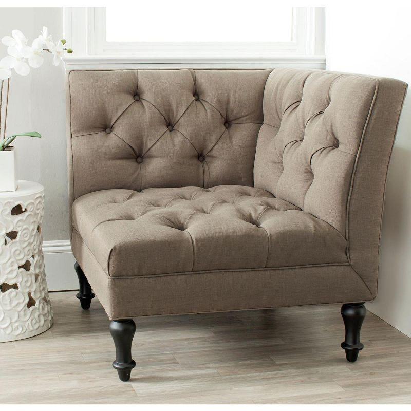 Jack Tufted Corner Chair  - Safavieh