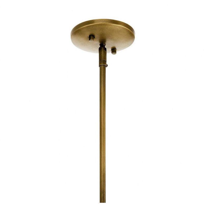 Classic Pewter 29.25" 4-Light Brass Foyer Pendant