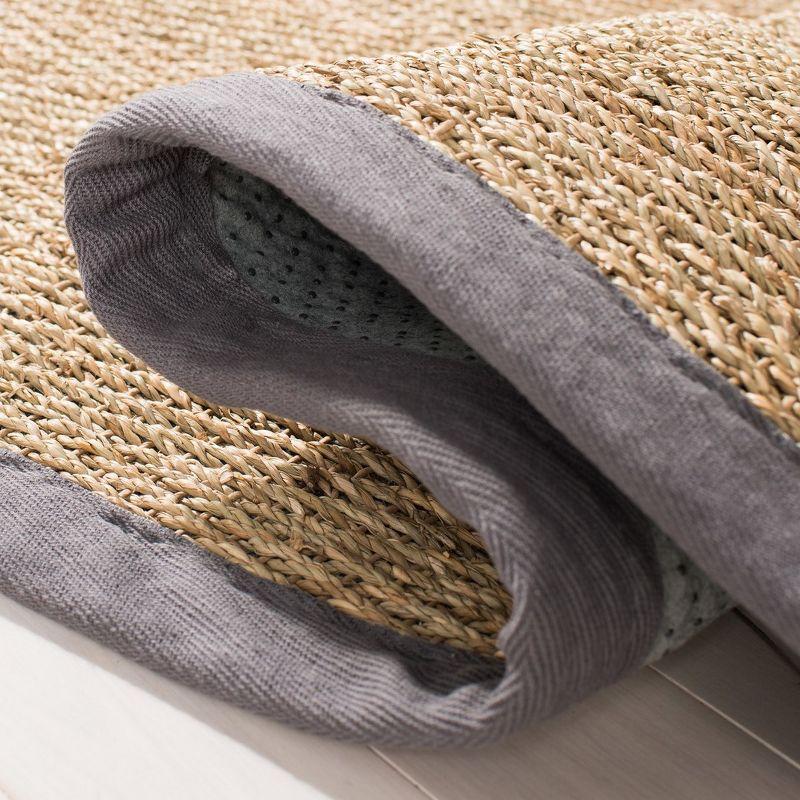 Natural Fiber NF115 Power Loomed Indoor Area Rug - Natural/Dark Grey - 5'x8' - Safavieh
