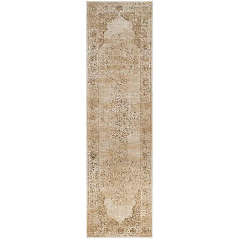 Vintage VTG122 Power Loomed Indoor Runner Rug - Creme - 2'2"x8' - Safavieh.