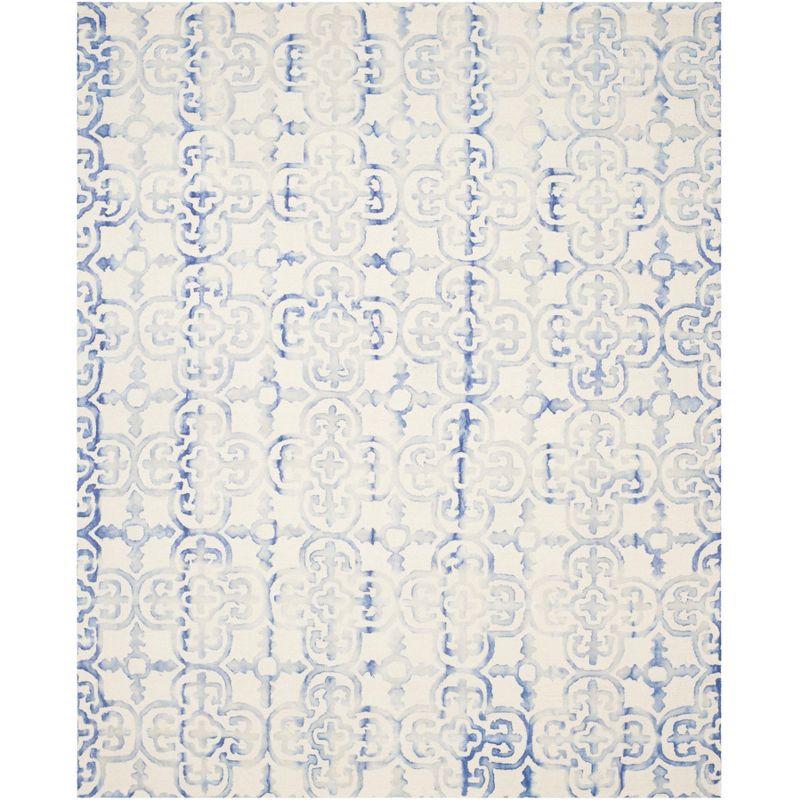 Dip Dye DDY711 Hand Tufted Indoor Area Rug - Ivory/Blue - 8'x10' - Safavieh
