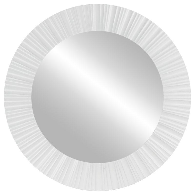 Northlight Seasonal Elegant 20" Contemporary Fluted Round Mirror Wall Decor & Reviews | Wayfair