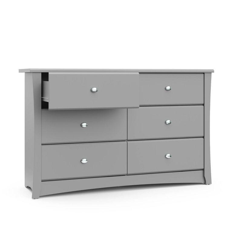 Crescent 6 Drawer Double Dresser