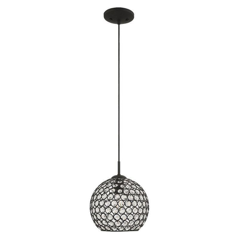 Livex Lighting Cassandra 1 - Light Pendant in  Black