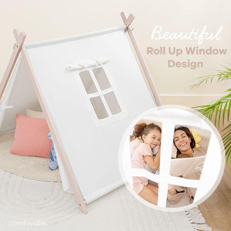 Comfy Cubs Kids Play Tent - Spacious & Stylish Kids Tent Made with 100% Breathable Cotton Canvas  By Comfy Cubs