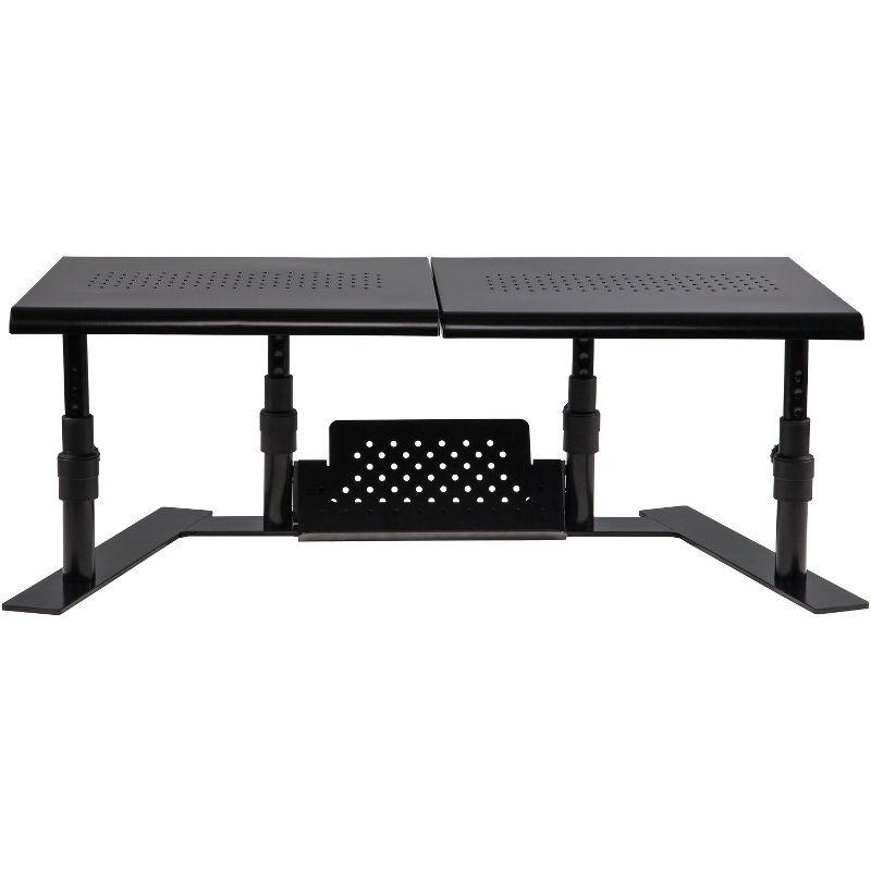 Allsop® Metal Art ErgoTwin Dual Monitor Stand in Black