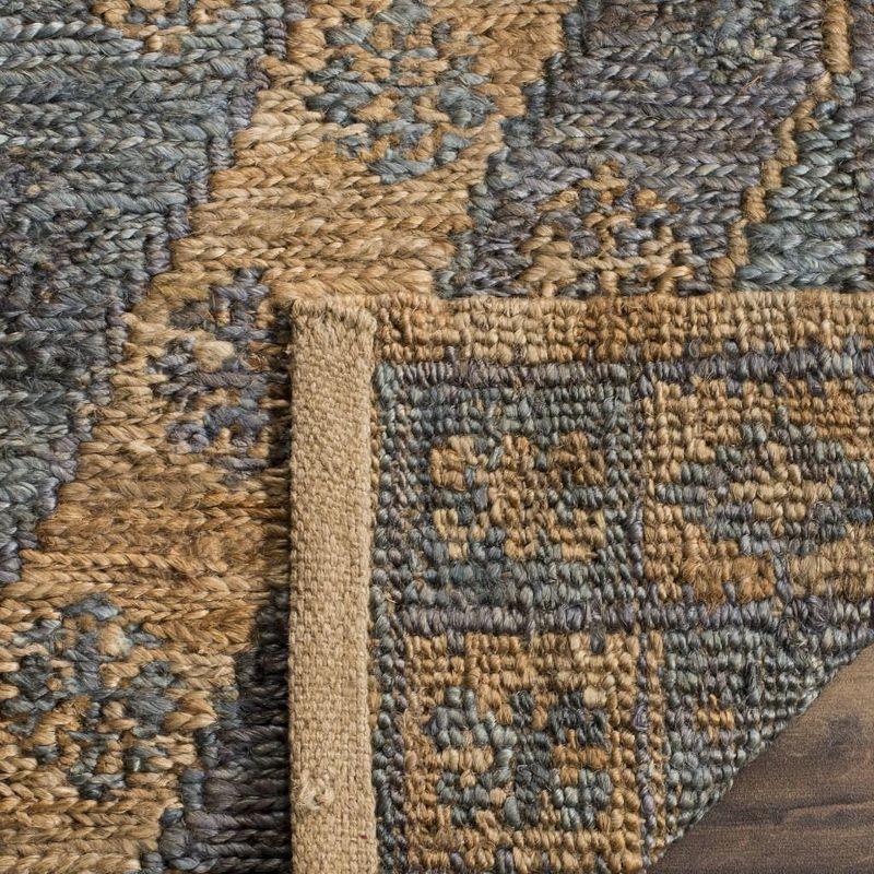 Organic ORG701 Hand Woven Area Rug Slate / Natural 4' X 6' - Safavieh.