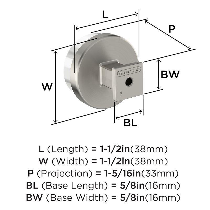 Amerock Glacio Round Cabinet or Furniture Knob