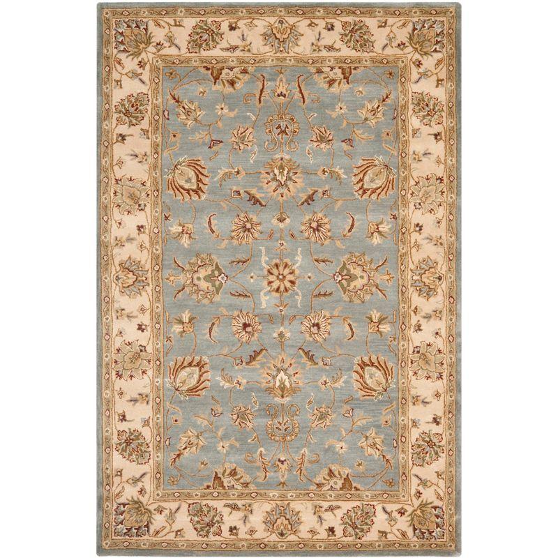 Royalty ROY343 Hand Tufted Area Rug - Blue/Beige - 5'x7' - Safavieh.