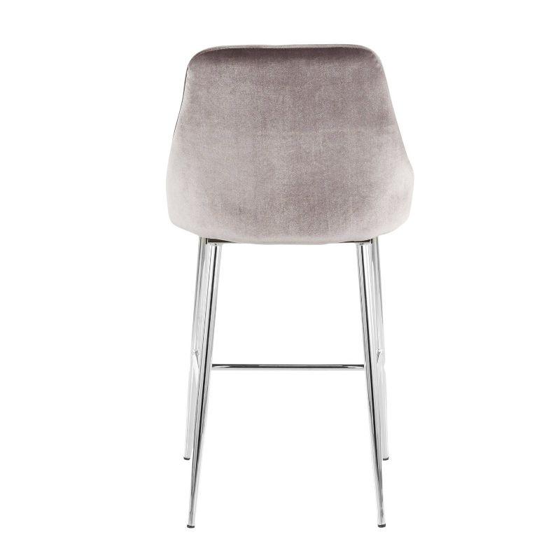 Wenty Upholstered Counter Stool with Metal Frame (Set of 2)