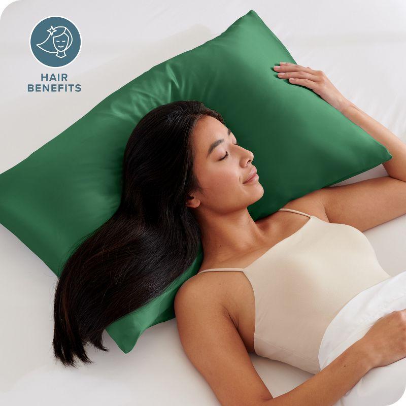 Bare Home Soft Poly Satin Pillowcase Set
