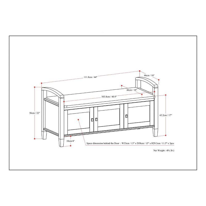 Warm Upholstered Storage Bench