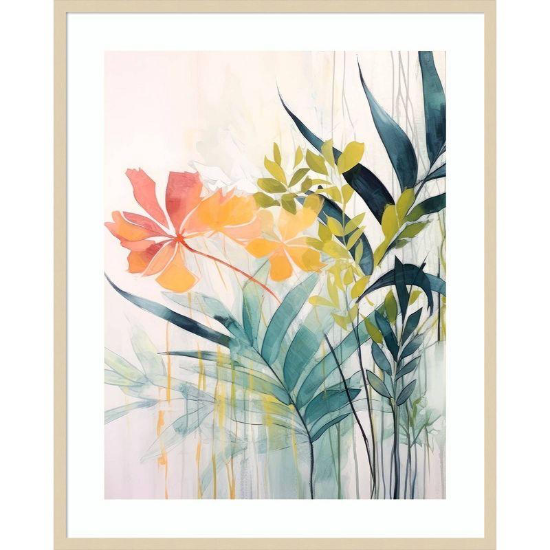 Amanti Art Pink and Yellow Floral Elegance II by Irena Orlov Framed Wall Art Print