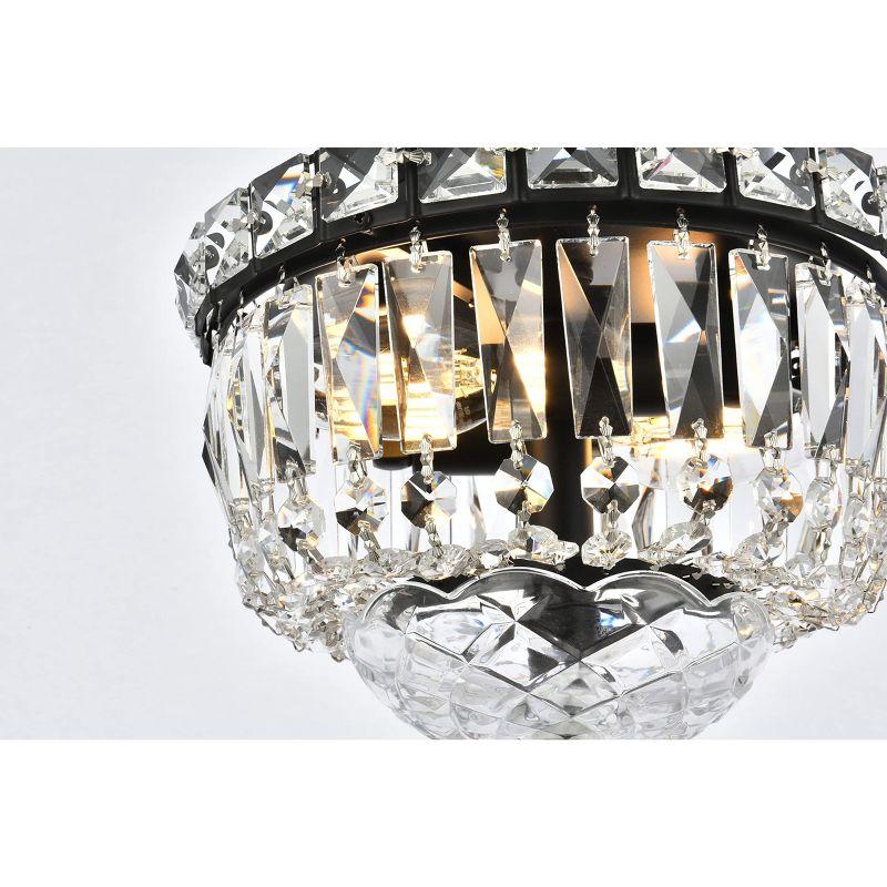 Elegant Lighting Tranquil 2 light Gold Flush Mount Clear Royal Cut Crystal