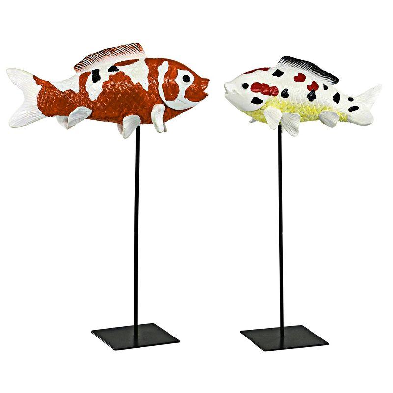 Japanese Floating Koi Animals Figurines & Sculptures