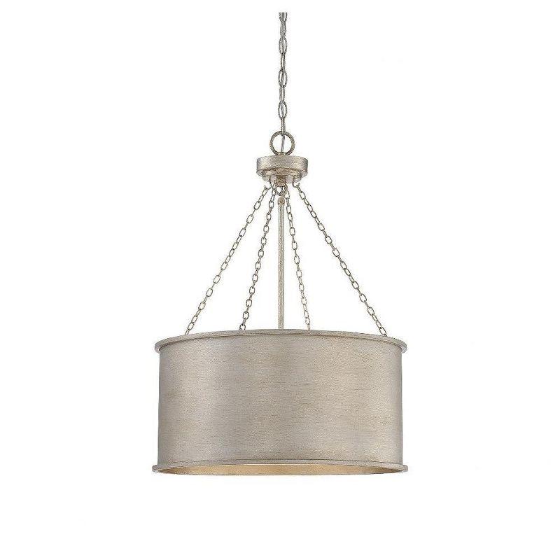 Savoy House Rochester 4 - Light Pendant in  Silver Patina