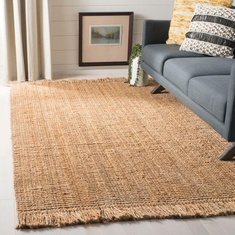 Handmade Natural Jute 8' x 10' Rectangular Area Rug