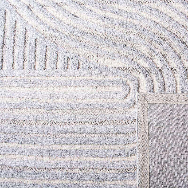 Southampton SHA301 Hand Tufted Indoor Area Rug - Grey - 6'x6' - Safavieh