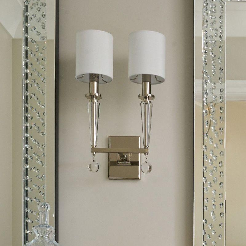 Crystorama Lighting Paxton 2 - Light Sconce in  Polished Nickel