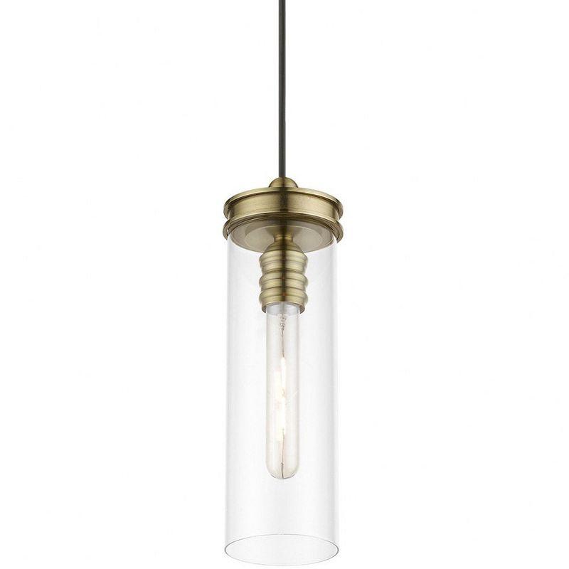 Livex Lighting Devoe 1 - Light Pendant in  Antique Brass