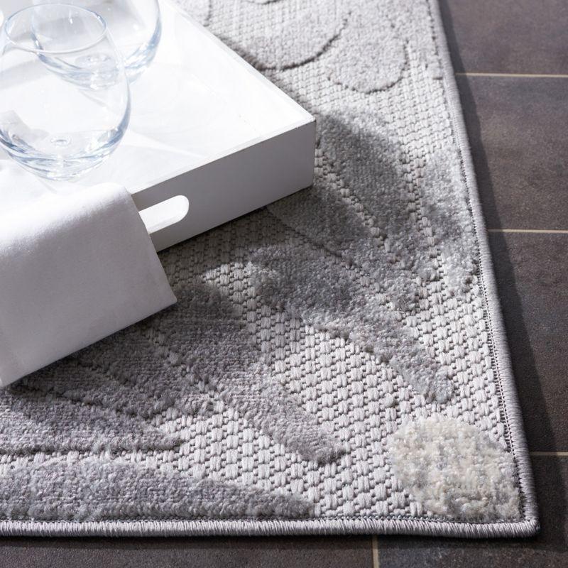 Cabana CBN800 Power Loomed Indoor and Outdoor Runner Rug - Grey/Blue - 2'x10' - Safavieh.