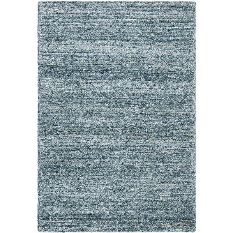 Himalaya HIM413 Hand Tufted Area Rug - Blue/Gold - 4'x6' - Safavieh..