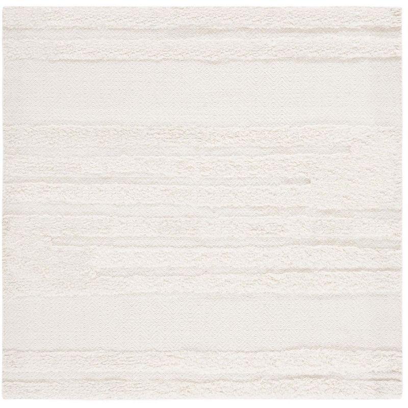 Kenya KNY951 Hand Knotted Area Rug - Ivory - 6'x6' - Safavieh
