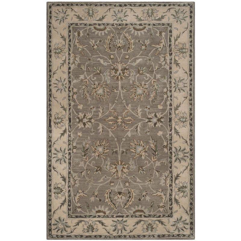 Heritage HG863 Hand Tufted Area Rug - Grey/Beige - 6'x9' - Safavieh.