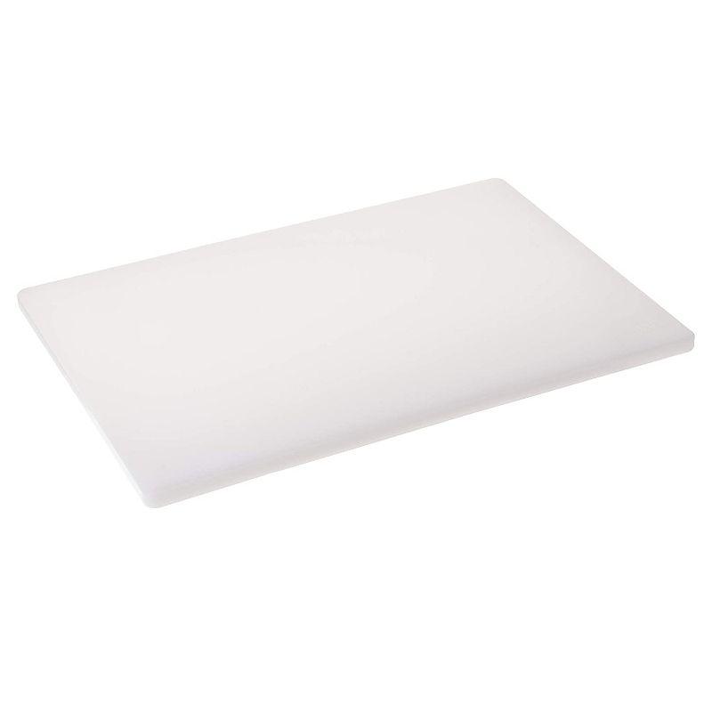 Winco Cutting Board, Rectangular, 12" x 18" x 3/4", White