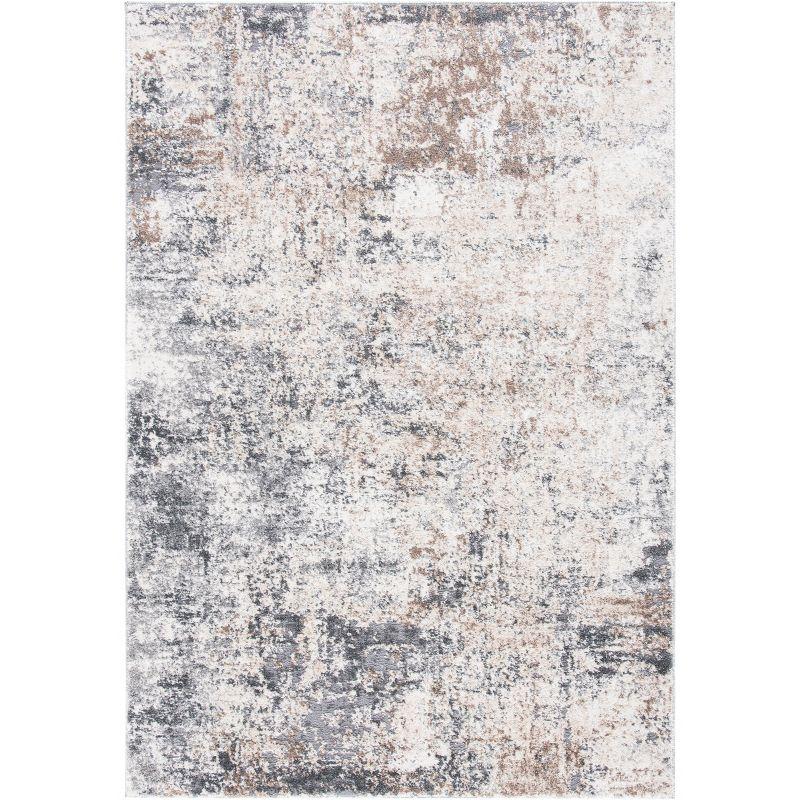 Aston ASN705 Power Loomed Indoor Accent Rug - Ivory/Grey - 4'x6' - Safavieh