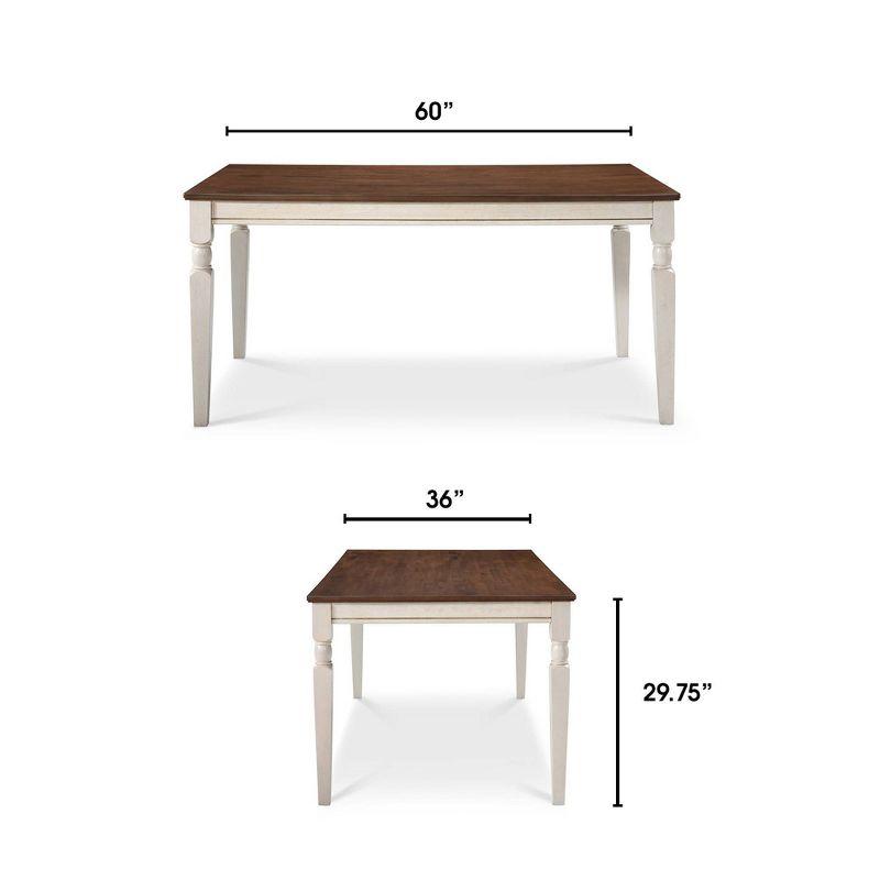 Mercie 60.3" Finch Solid Wood Dining Table