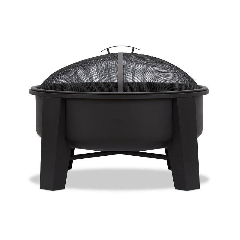 Forsyth 32" Black Iron Wood Burning Fire Pit