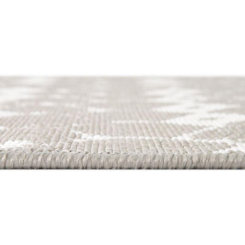 Unique Loom 7' 10 x 10' 0 Gray Outdoor Trellis Cardak Area Rug