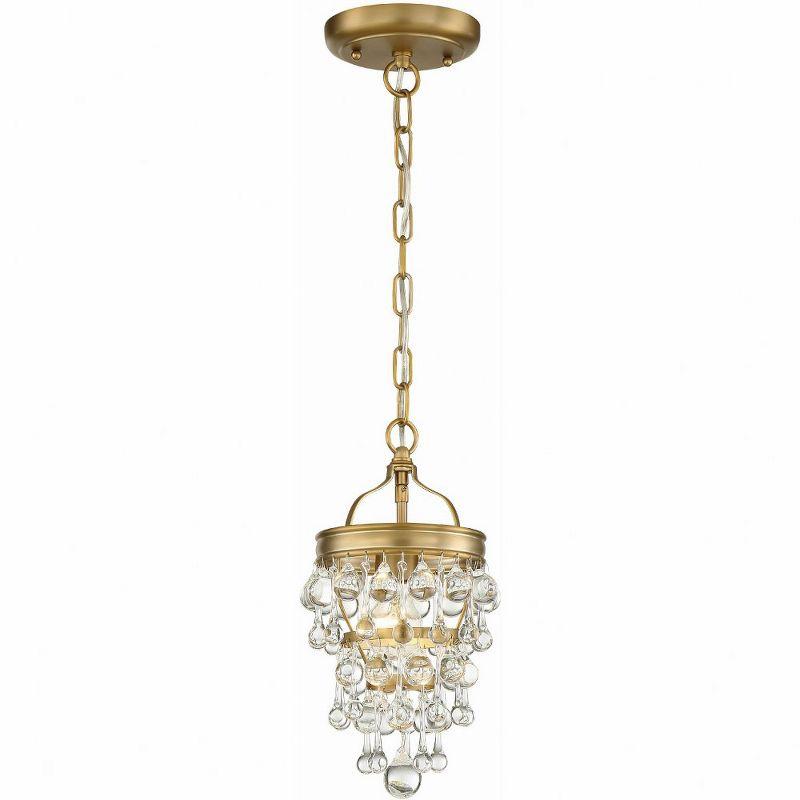 Crystorama Lighting Calypso 1 - Light Pendant in  Vibrant Gold