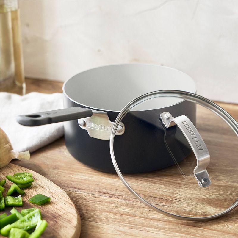 GreenPan Bobby Flay by GreenPan Professional Grade Ceramic Nonstick 2.53QT Saucepan with Lid