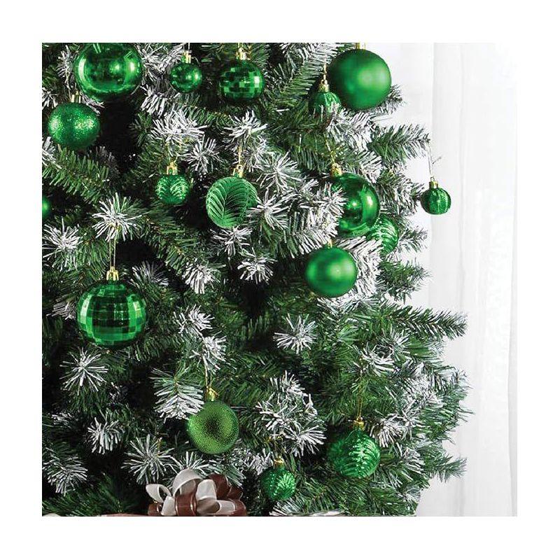 Prextex Christmas Ball Ornaments for Christmas Decorations - 36 pcs, Green